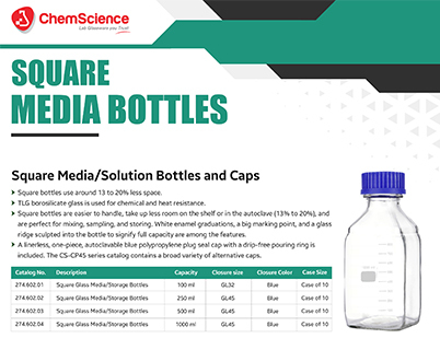 Square Media Bottels