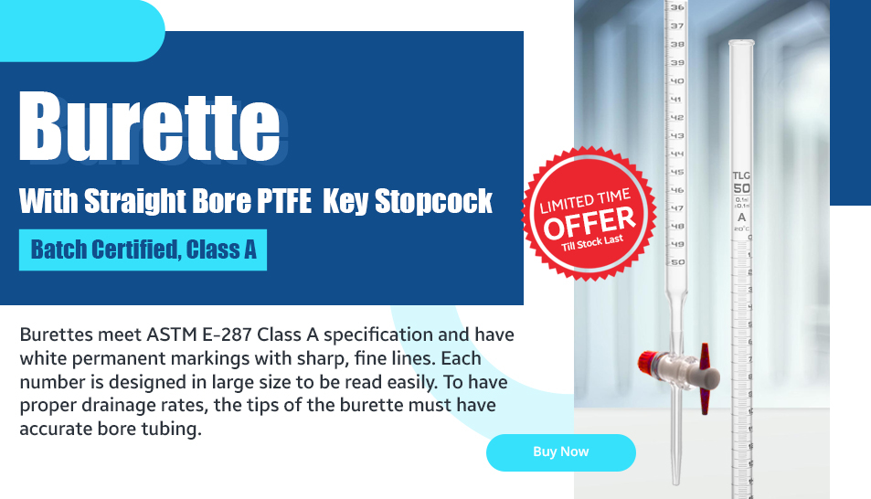 Burette with PTFE Key Stopcock