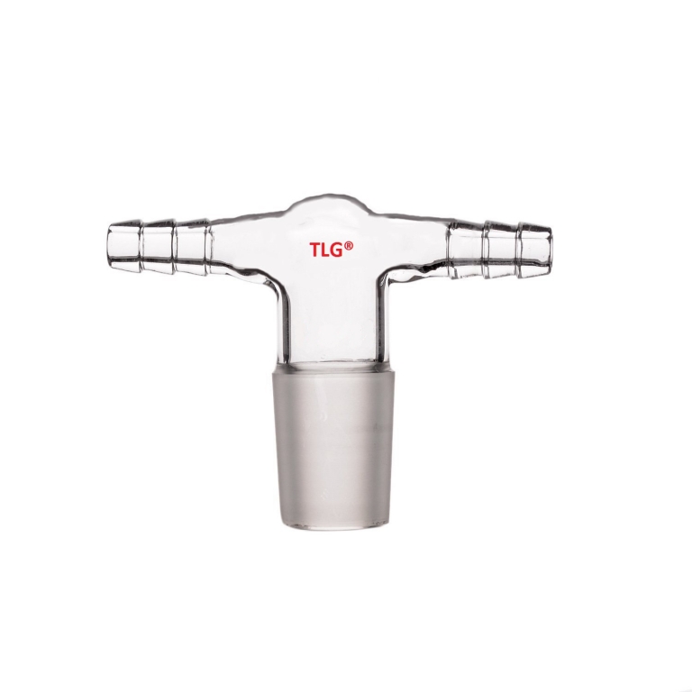 Adapter, Twin Connecting Hose, 14/20 joint, 8mm Hose connection