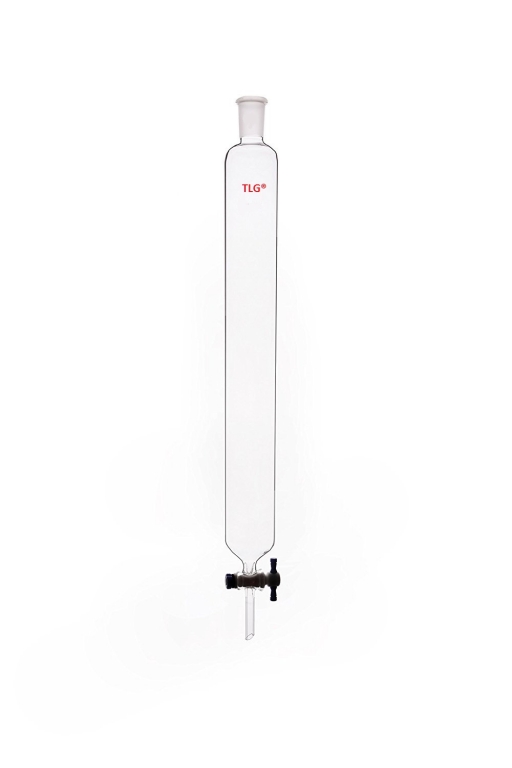Chromatography, Column, 24/40 joint, PTFE Stopcock bore 2mm, Column O.D 17mm, Column I.D. 13mm, Effective length 18 inch/457mm