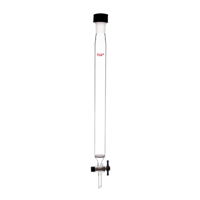 Chromatography, Column, Fritted Disc, Rodaviss Joint 45/50, PTFE Stopcock bore 4mm, Column O.D 80mm, Column I.D. 73mm, Effective length 10inch/254mm