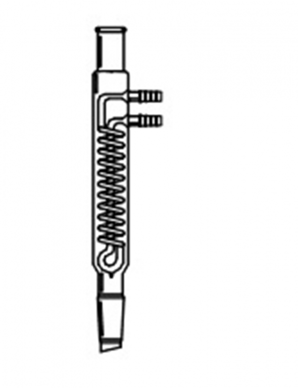 Condenser, Reflux, Jacket Length 150 mm, Joints 24/40, Hose Connection 8 mm