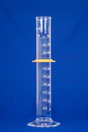 Cylinders, To Contain (TC) Class A, White Scale, With Double Metric Graduations, Bumper, Capacity 1000mL, Graduation Interval 50 to 1000, Tolerance ±2.00, As Per USP Standards