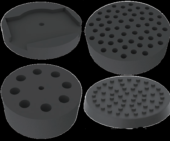 Plate-forme pour tubes de 99 mm et petits récipients