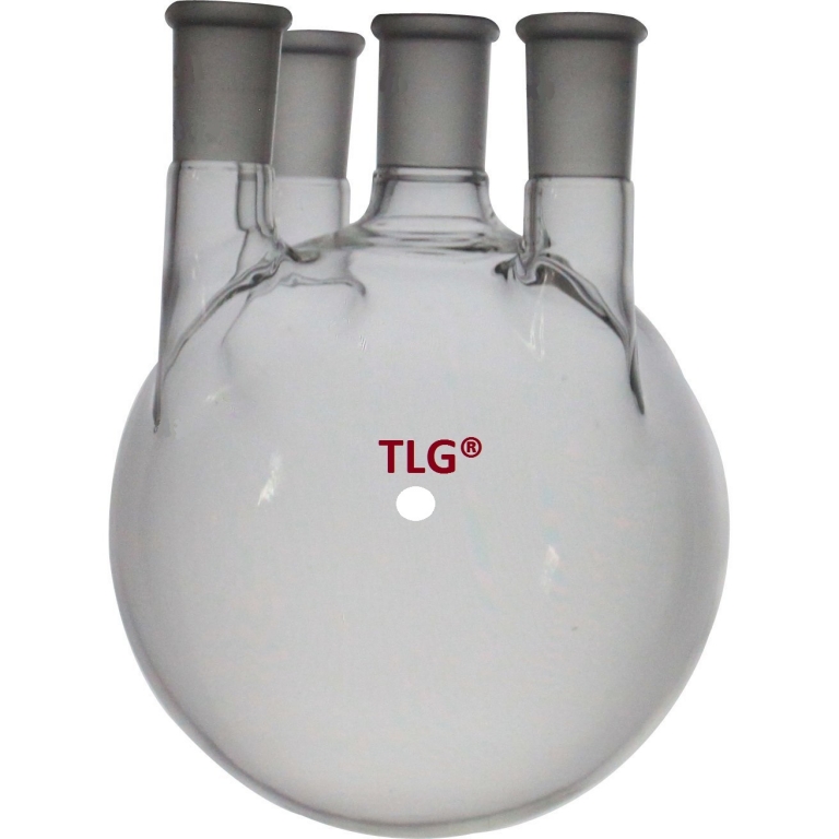 Flask, Round Bottom 4-Neck, Vertical, Capacity 1000mL, Centre Joint 24/40, Side Joint 24/40