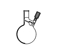 Flask, Solvent Transfer/Storage, Capacity 250mL, Joint 24/40, Valve Size 0-4mm