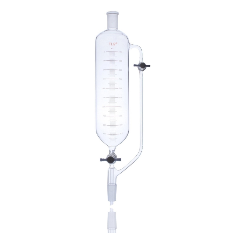 Funnel, Pressure Equalizing, Teflon® Stopcock, Stopcock Bore 4mm, Joint 24/40, Capacity 500mL