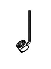 Gas Dispersion Tube, Fritted, 15° Angle, Disc Dia. 40mm, Opening Required 45mm, Porosity Coarse