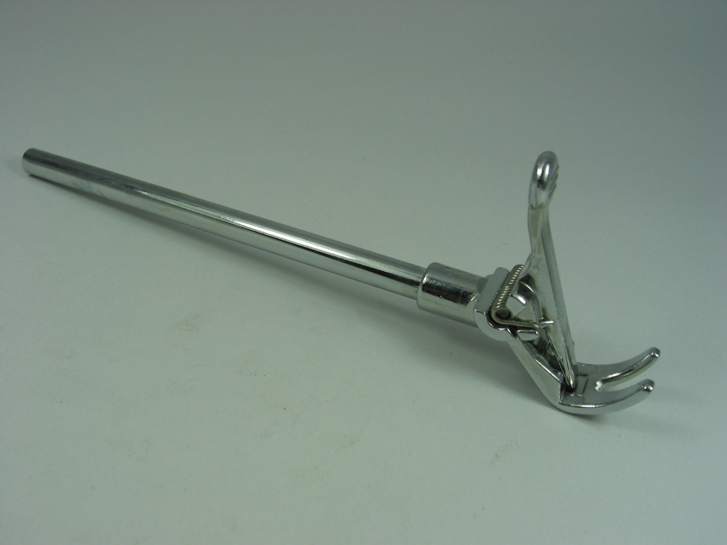Test Tube and Thermometer Swivel Holder (Alloy), Chrome Plated, For Tube 0-25mm