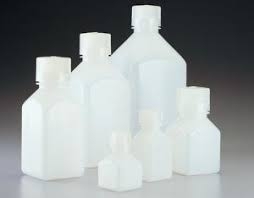 Square Bottles, Narrow Neck, LDPE, 25mL