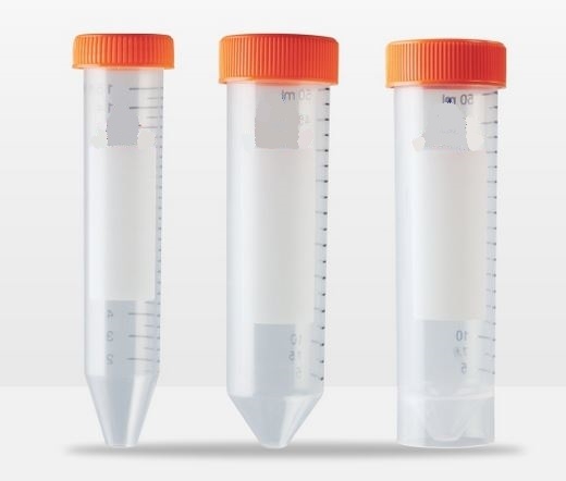 50mL Self Standing Centrifuge Tubes With Flat Cap, Bulk