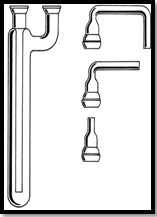 Vacuum Trap, Spherical Joints, Middle Adapter/Pump Adapter 16mm O.D. outlet ( PART B)