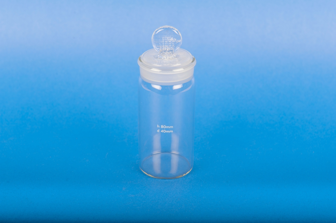 Weighing Bottles, Tall Form, Short Length Joint, 70 mL, 40 x 80mm O.D. x height