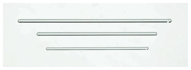 Soft Glass Stirring Rods, 6.30mm Dia, 204mm Length,PK/72
