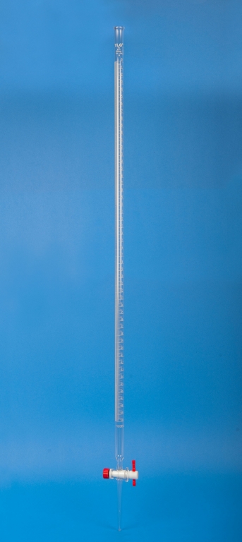 Burette, Micro-Precision, With Straight Bore PTFE Key Stopcock- Individually Serialized