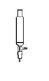 Colonne de chromatographie, avec joint extérieur supérieur