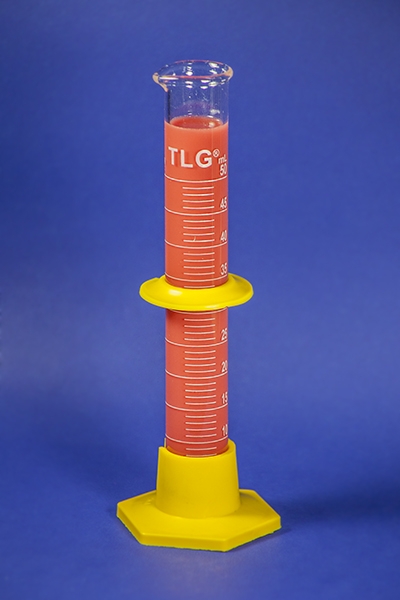 Cylinders, To Deliver (TD), Single Metric Scale, With Bumper Guard, Plastic Hexagonal Base