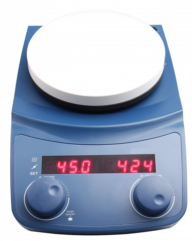 Agitateur magnétique numérique à plaque chauffante LED de 5 po