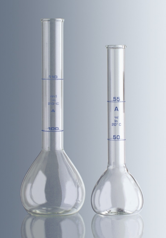 Fiole jauge pour l'analyse du sucre