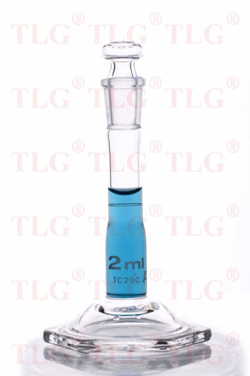 Volumetric Flask, Class A, Micro Scale, With Glass Stoppers, As Per USP Standards