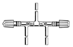 Valve, High Vacuum, Teflon® Protected, Three Way