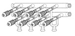 Manifold, Double Banks, With # 15 O-Ring Joints
