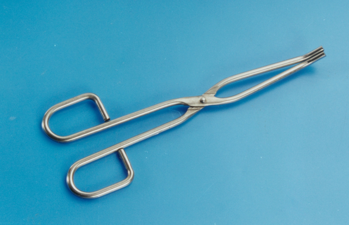 Crucible Tongs, Stainless Steel, Straight Type