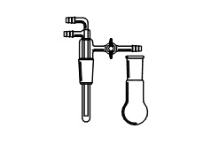 Sublimateur, avec robinet en verre de 2 mm