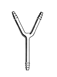 Tube, connexion, forme en Y