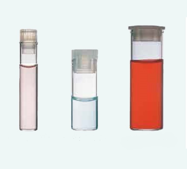 Shell Vials, Clear, Tite-Seal Closure, Snap Cap