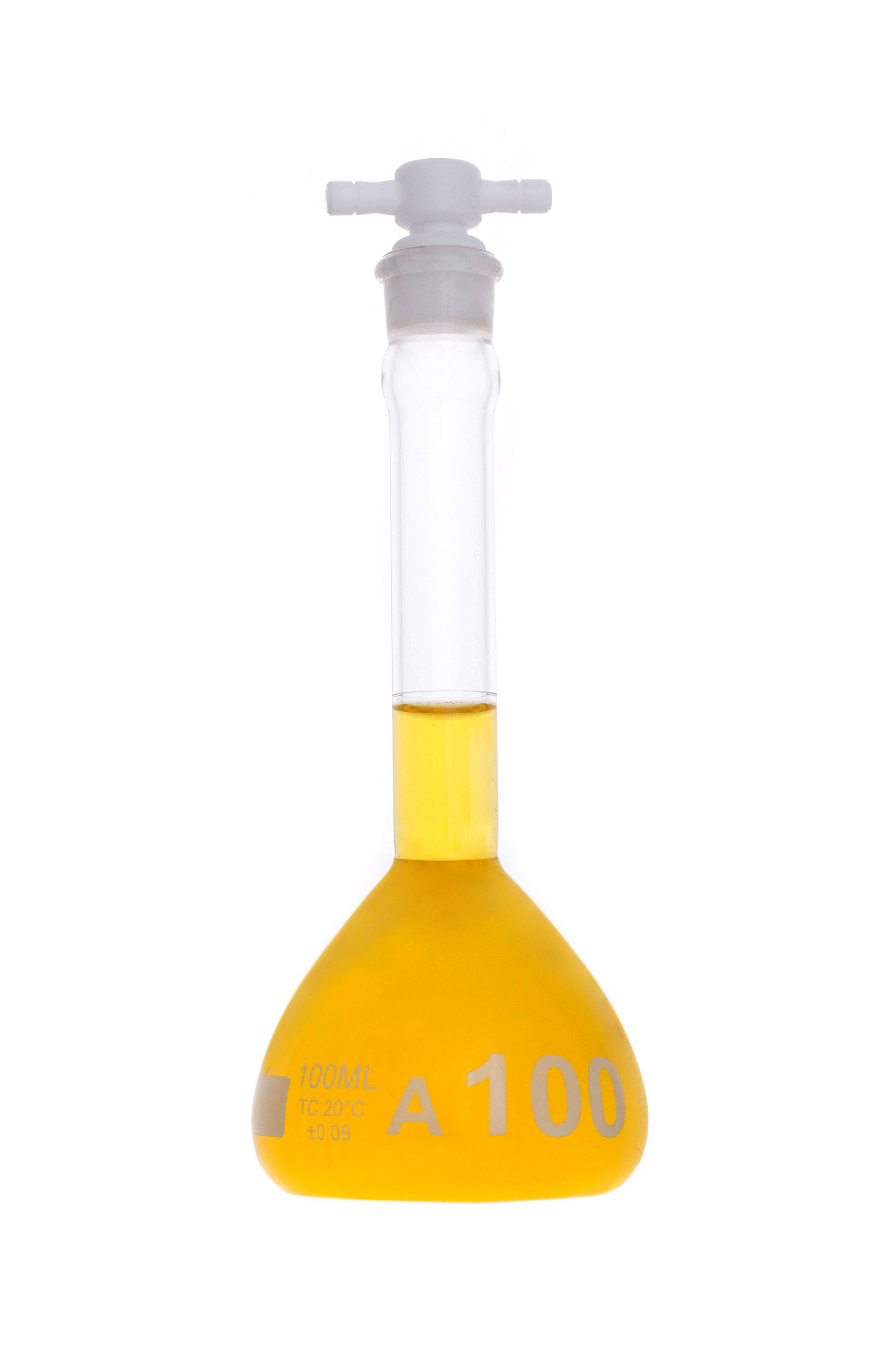 CHEM SCIENCE INC 129.702.08 Volumetric Flask Serialized and Certified with One Graduation Mark Class A Narrow Mouth Capacity 500 mL with Teflon Stopper Size # 19 Sati International Inc. 