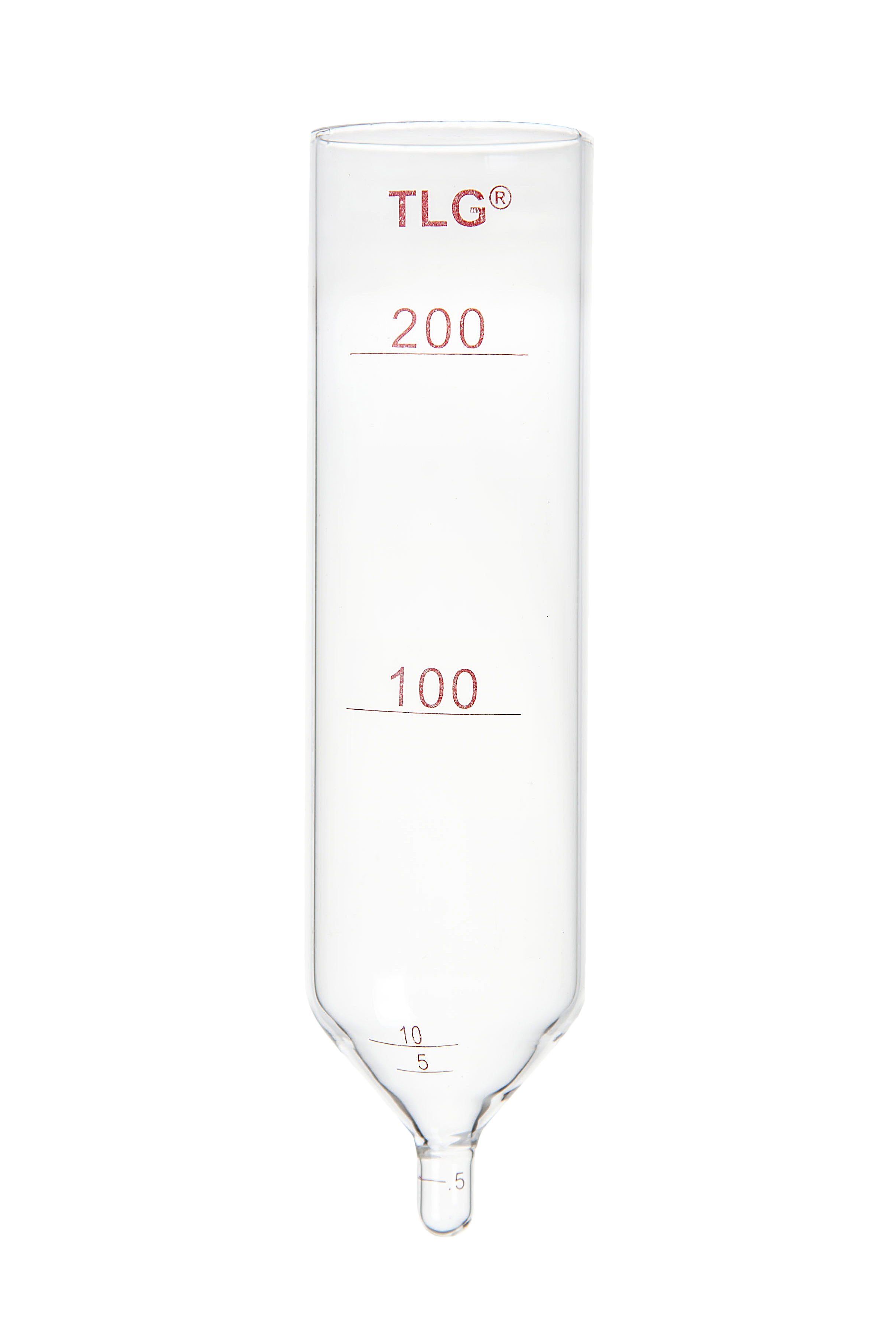 Tube d'évaporation, capacité 60 ml, point final 0,5 ml