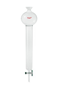 Chromatography, Column, With Reservoir, Spherical Joint, Teflon® Stopcock