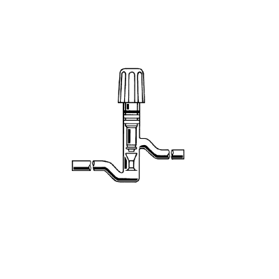Valve, High Vacuum, Teflon®, Protected, 180°, 0-12mm