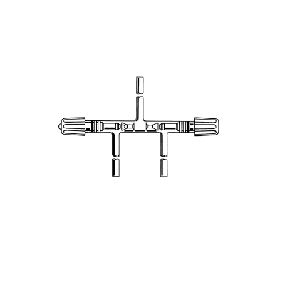 Valve, High Vacuum, Teflon®, Protected, Three-Way, 0-8mm