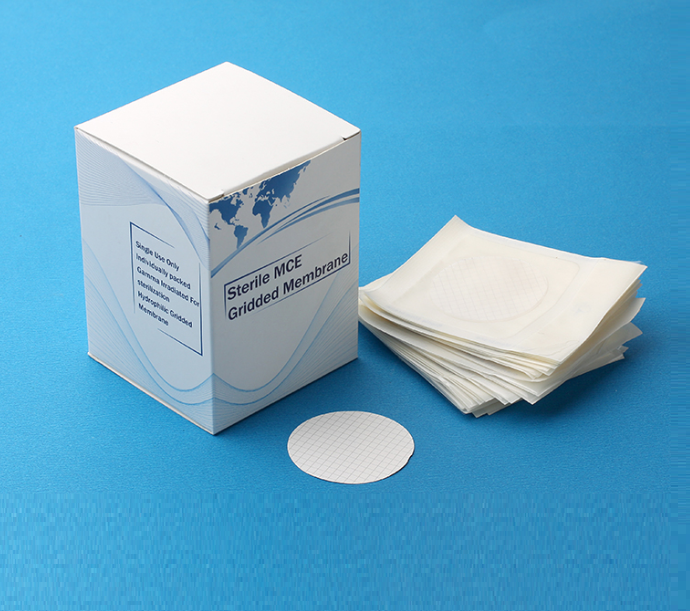 MCE Gridded Membrane Filter, White, Individually package, Sterile, 0.45(µm), 47(mm)