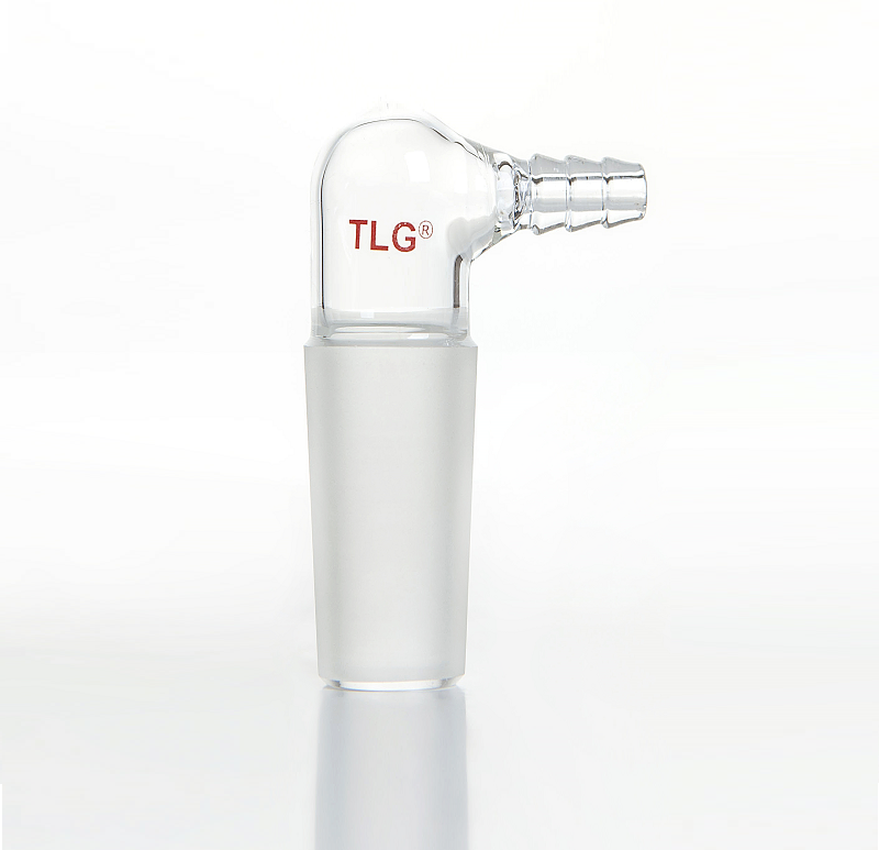 Adapter, Inlet, 90°, With Cone Joint, 45/50 joint, 10mm Hose connection