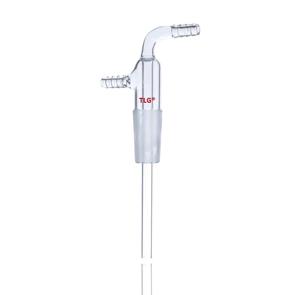 Adapter, Inlet, With Hose and Tube Connections (Cone Joint) 24/40 joint, 250mm tube length