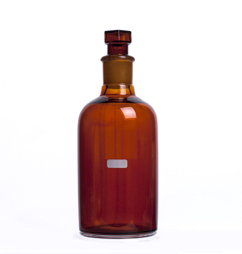 Bottles Reagent, Narrow Mouth, Amber Glass, 2000 mL