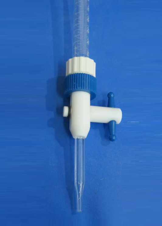 Burette TLG®, qualité économique, robinet d'arrêt verrouillable en PTFE