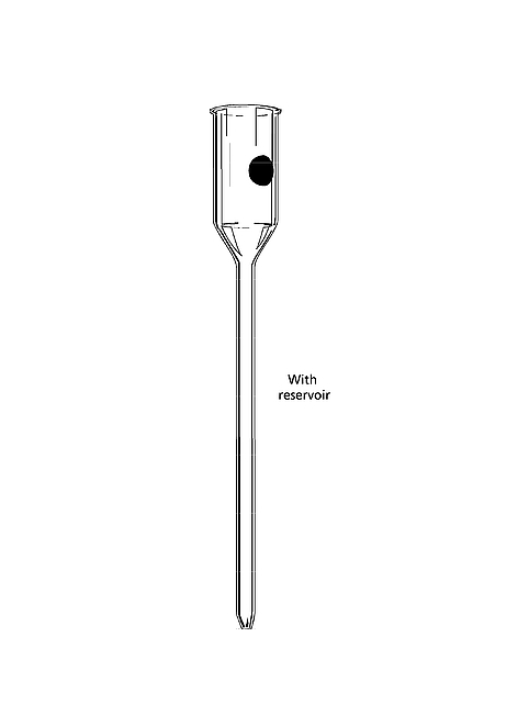 Colonne de verre spécial/colonne de séchage avec réservoir