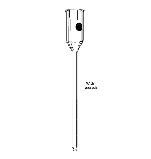 Chromatography, Drying Column with Reservoir/Specialty Glass Column, Size 280mm, O.D x I.D. x Length - 11 x 9 x 200(mm)