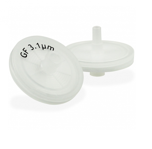 Syringe Filter, Glass Fiber, (Hydrophobic), Pore 1.2 µm, 13 mm Diameter