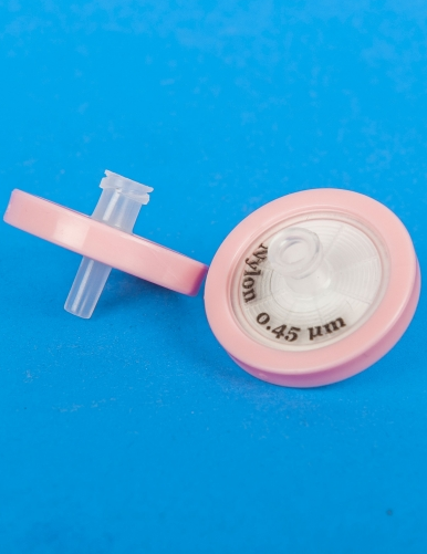 Nylon Syringe Filter with Glass Fiber Prefilter
