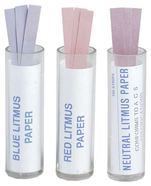 Paper pH Strips Range 6-8, 100 Tests/Vial, 10 Vials/Cs.