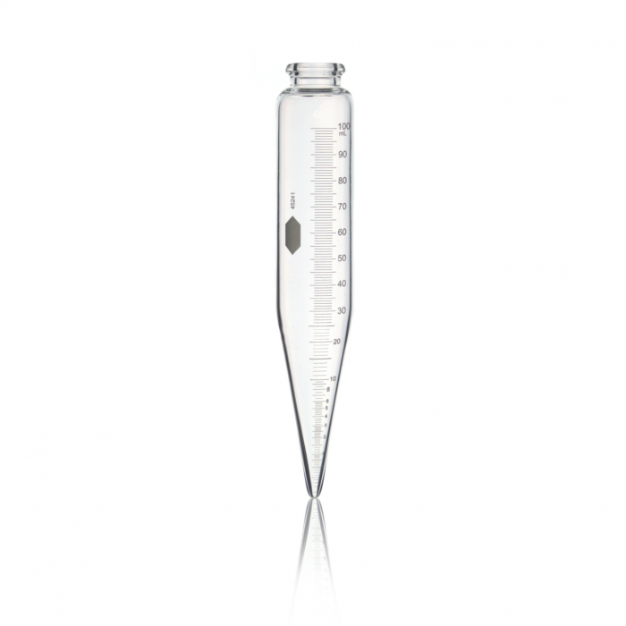 Conical centrifuge tubes with white graduation ( 100ml)