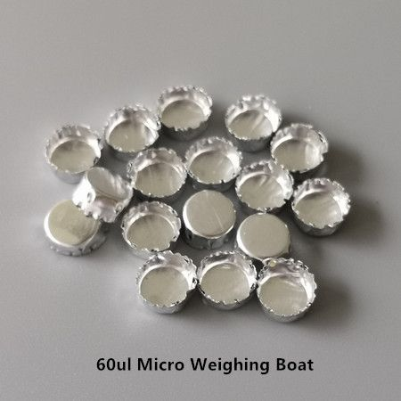 Micro-bateau de pesée rond sans poignée, aluminium