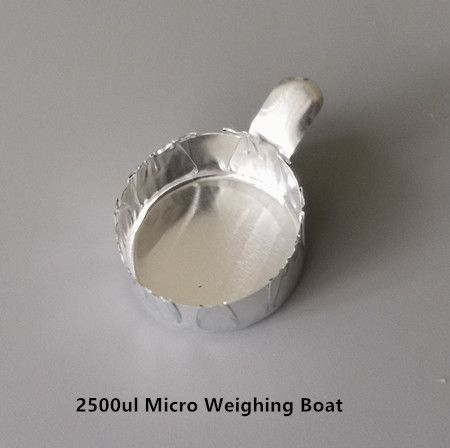 Round Micro Weighing Boat with Handle, Aluminum