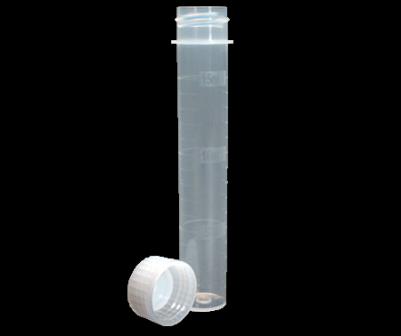 Tube de digestion de 50 ml avec bouchon à vis gris