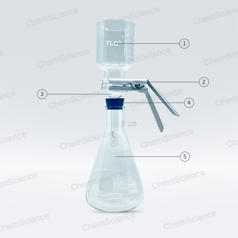 Microfiltration Apparatus, 47mm, With PTFE-Faced Fritted Glass Support